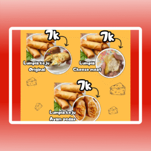 Lumpia Keju Original/Lumpia Cheese Meat/Lumpia Keju Ayam Pedas
